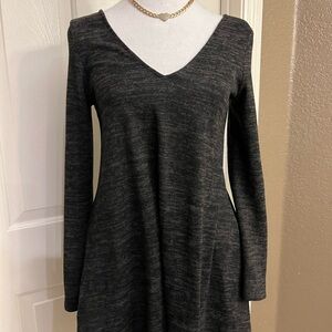 Elegant Black Long Sleeve Dress